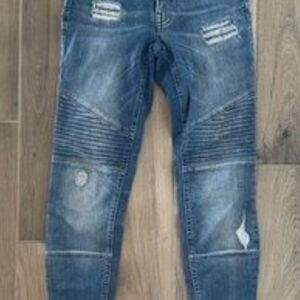 All Saints Blue Distressed Women Jeans